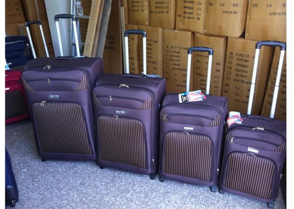Normal Combination Lock Framed Soft Travel Trolley Eva Luggage With 170T Lining