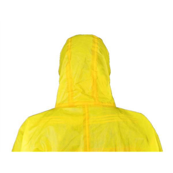 Нефтеперерабатывающее предприятие/химический регулируя тип Coverall устранимого PP PE 3B защитный с клобуком