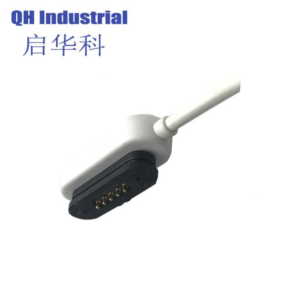 Free Sample Universal 1A USB Magnetic Pogo Pin Charger 5Pin Charging Cable Cord for Smart Watch Smart Wearable