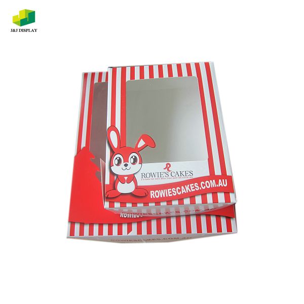 Custom 300g Single Copper Cake Packaging Box Biodegradable