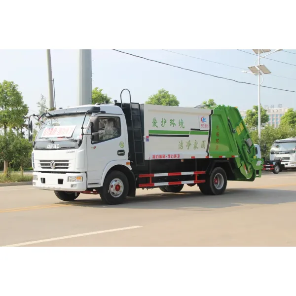 Garbage Collection Equipment 3ton 4mt Dongfeng Refuse Compactor Truck