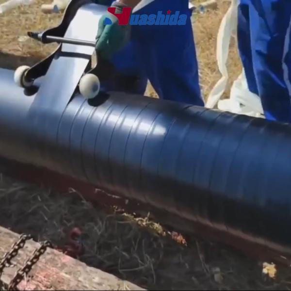 PE Cold Application Anticorrosion Wrap Tape Coating Machine for Oil & Gas Pipelines