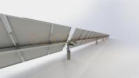 1 Axis Sun Solar Tracking System Solar Panel Mounting Bracket Follow