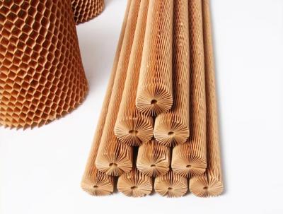 Recyclable Honeycomb Paper Sleeve Cylindrical Honeycomb Bottle Sleeve Customized