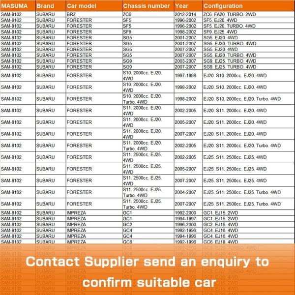 Remplacement de l'absorbeur de choc de voiture japonaise monture de soutènement supérieure 20320AJ001 pour SUBARU BRZ ZC6
