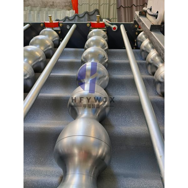1100 Glazed Tile Roof Sheet Roll Forming Machine with Hydraulic Cutting System 16 Stands