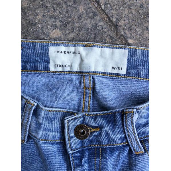 Light Blue Straight Fit Jeans Mens 100% Cotton Casual Denim Pants