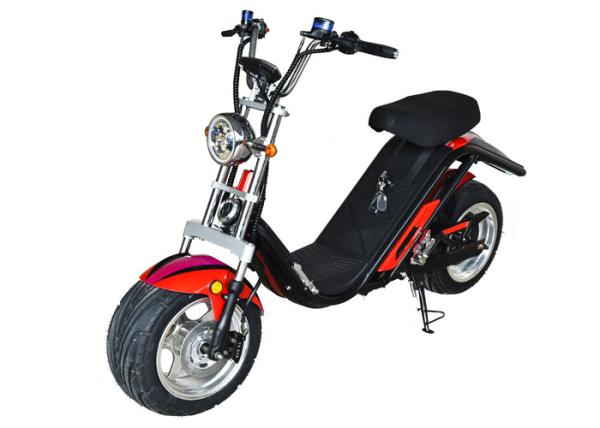 Multi Color Electric Scooter Harley Citycoco With Rear Wheel Disc Brake Mode