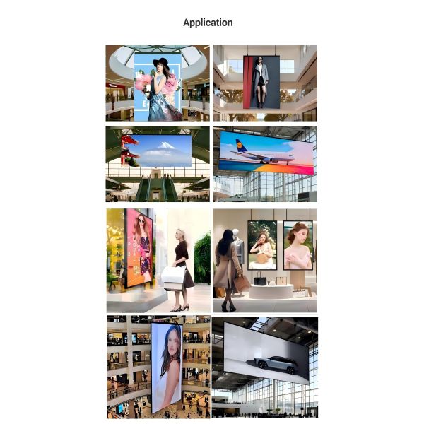 Double-Sided Hanging LED Digital Signage for Shopping Mall Indoor Advertising
