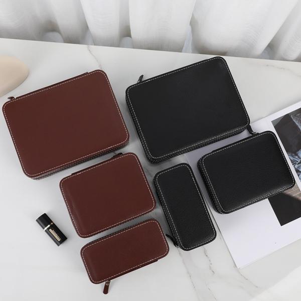 Luxury Practical Leather Watch Holder Box Brown Leather Watch Box