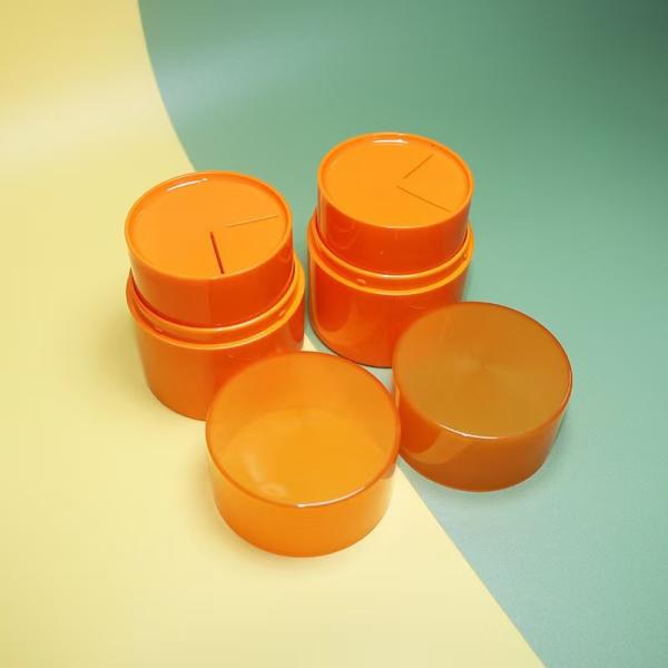 Tarro cosmético de plástico PP de 50 g para crema limpiadora