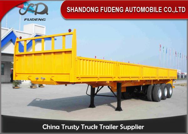 Stake Cargo Trailer And 3 Axles Side Wall Semi Trailer For Transport Bulk Cargo