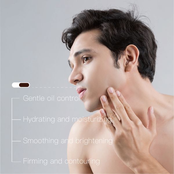 FM OEM Tumeric Man's Skincare Set Wtih Tumeric Extract Whitening Anti-wrinkle Shrink Pores Oil-controlling for Beauty Salon Use
