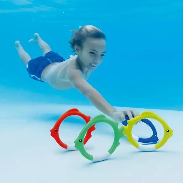 Outdoor Sport Summer Toys Swimming Fish Ring Diving Rings Water Toys Rings Children Underwater Sports Play Set Kids Diving Toys