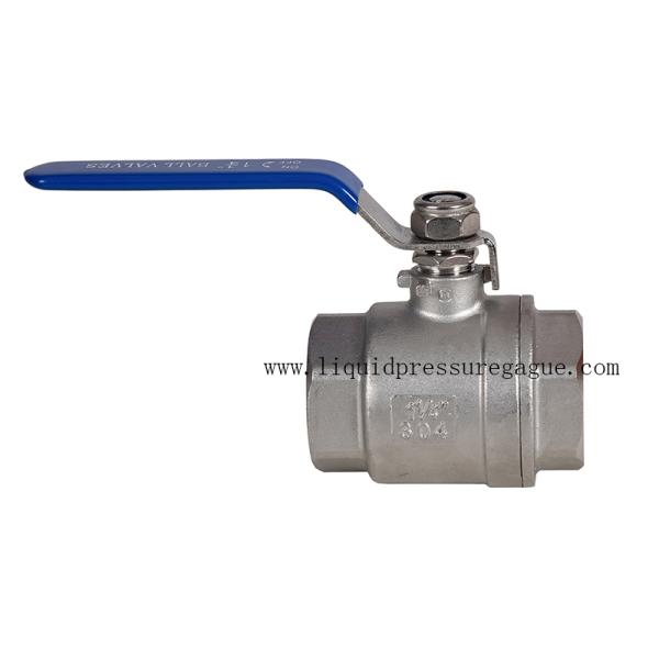 Stainless Steel Instrument Manifold Ball Valve 2 PC 1/4 Inch Female To Female