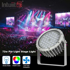 сад приведенный ландшафта света потока 72w RGBW DMX512 водоустойчивый внешний вокруг света равенства этапа