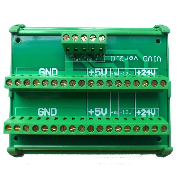 DC 24V 8V 12V 5V Power Supply Source Wiring Distribution Splitter Terminal Blocks Breakout Board