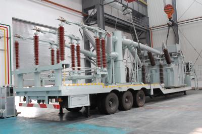 O veículo de 132 quilovolts montou a subestação do transformador/pré-fabricou a subestação móvel
