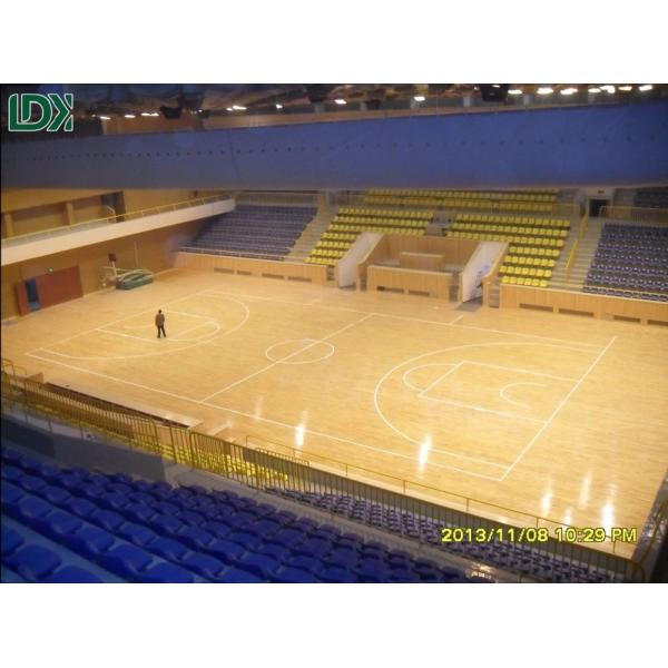 Modular Indoor Basketball Court Flooring - Interlocking Wooden Tile System | Portable Sports Court for Gym & Backyard