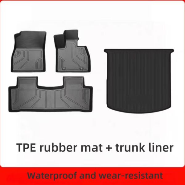 New High Quality Plastic Floor Mats BYD Song Plus DM-i Sealion 6 ECO Rear Back Cushion Car Interior Accessories RHD Waterproof
