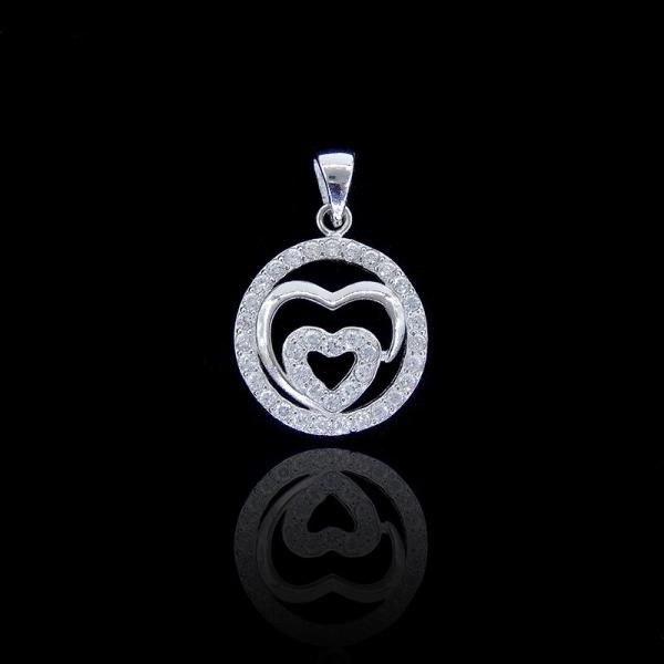 Bijoux argentés originaux de pendant de solitaire de zircone pendant/S925 de zircon
