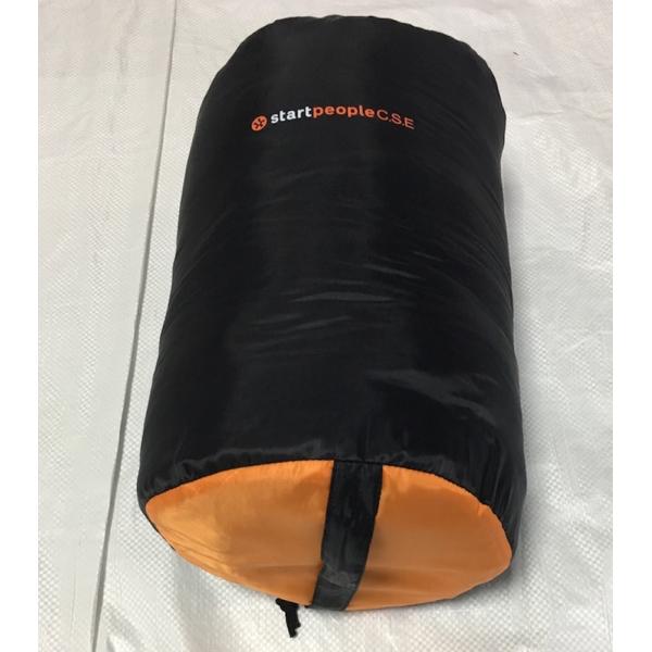 спальные мешки горы перемещения полиэстера 190T 230x80x50CM изготовленные на заказ черные оранжевые водоустойчивые