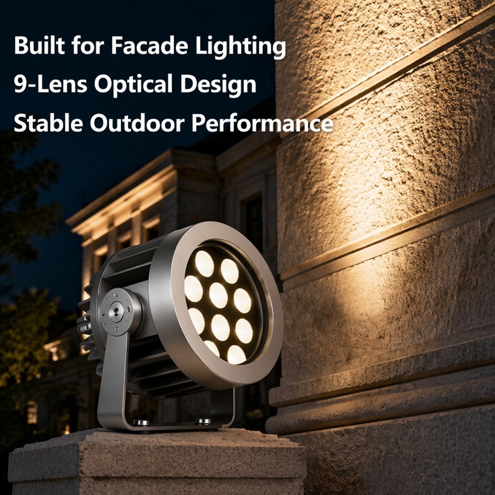 Outdoor LED Projector Light RGBW With High Luminous Efficiency And Durable Housing For Resort Villa Parks Manufacturer