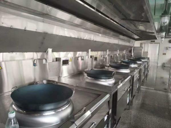 High Efficiency Industrial Cooking Stove Stainless Steel Electric Wok Low Noise