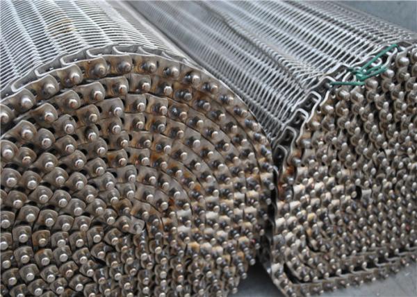SS304 316 316L Spiral Wire Metal Mesh Belt High Temperature Resistance