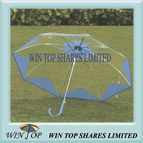 23 Auto Straight Plastic Umbrella