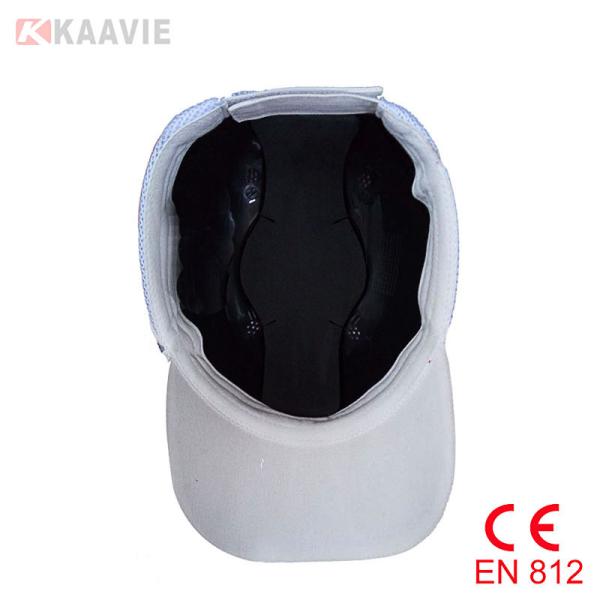 CE EN812 Cotton Safety Bump Cap Baseball Style Flat Embroidery Logo
