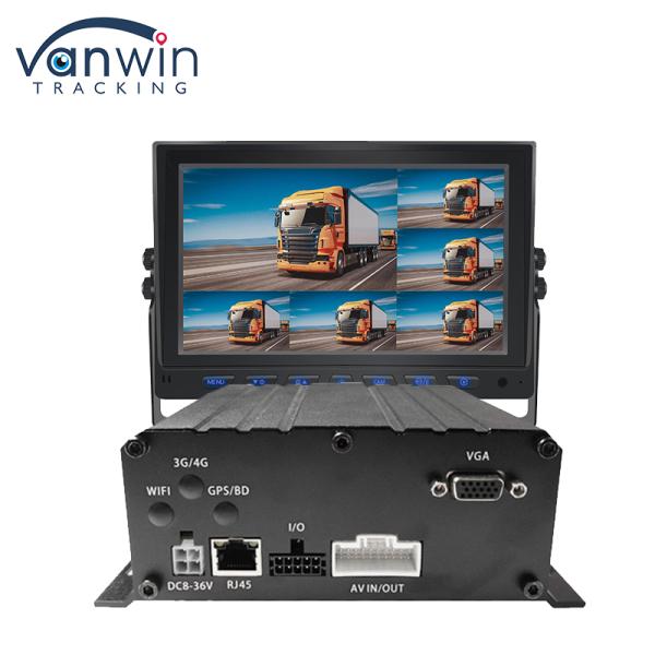 Full Hd 1080P 8CH Mobile DVR SD Card 4G GPS H.265 CMSV6 Bus Truck DVR Security System