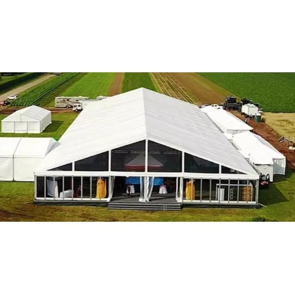 Aluminum Alloy Custom Glass Wall Tent Marquee Canopy Tent For Permonent Sports Stadium For Sale