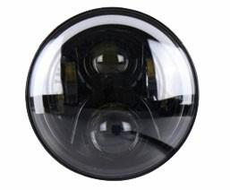 3rd generation angel eye Silver/Black bottom Round 7inch LED headlight 120W headlamp for jeep JK driving headlights