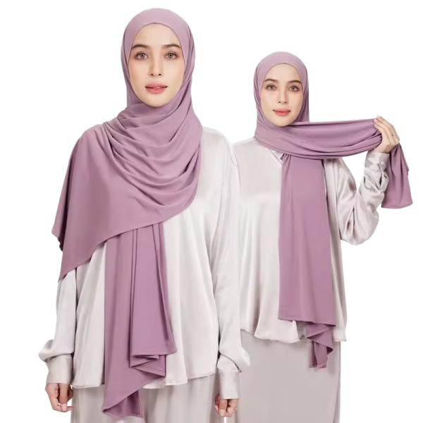 70*180cm Long Plain Colors Dyed Soild Premium Chiffon Lightweight Soft Scarf Hijab Malaysia Spring Shawl