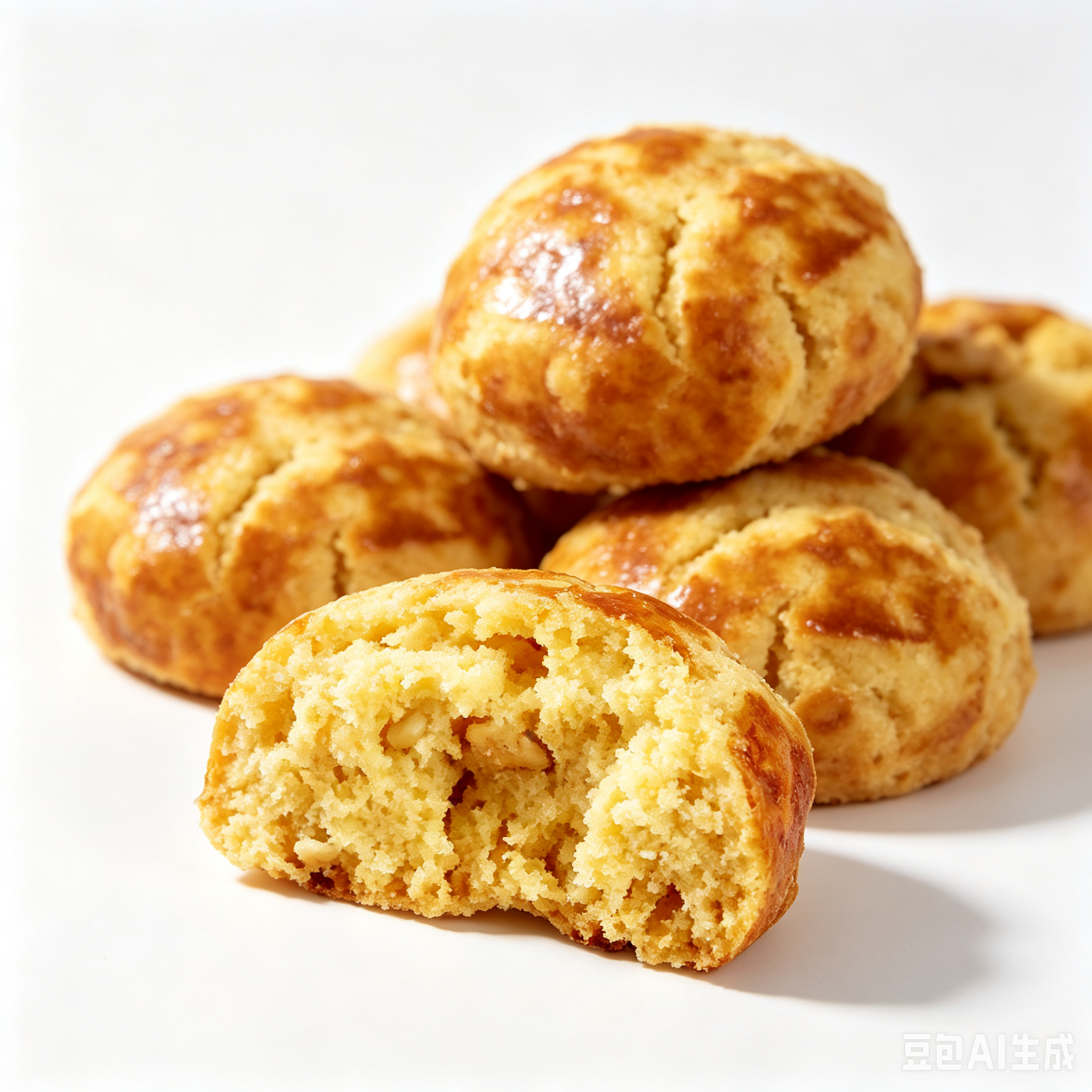 Aromatic Butter Milk Nut Coconut Flour Crispy Cookies Premium Ingredients Party Food