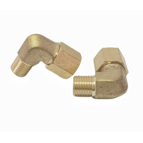 Brass Compression Tube Pipe Fitting 90 Degree Elbow Adapter OD X 1/4