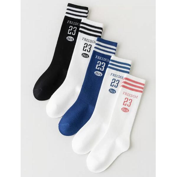 Knee High Comfortable Kids Cotton Socks Seamless Toe Cotton Children Socks