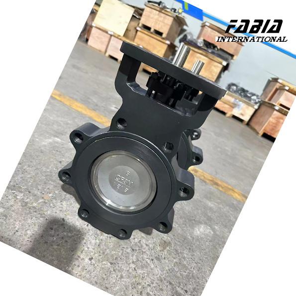 DN100 Electric WCB High Perforamnce Double Eccentric Butterfly Valve Lug Type Water Valve