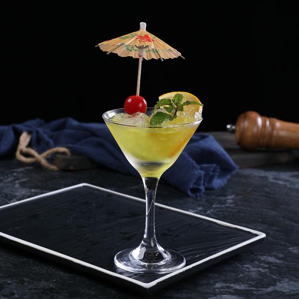 Одноразовые фруктовые колючки Бамбуковый зонтик длина 14 см розовый синий