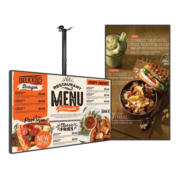 65 Inch LCD Digital Signage Android Advertising Display Dynamic Menus Promotions Restaurant Screen