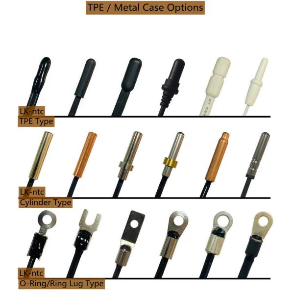 ABS Plastic Shell Temperature Sensor NTC 10K 15K  50K  100K 3950 Accuracy 1% Cooling Fan Thermistor Probe