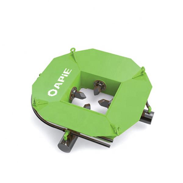 Crane hydraulique pour excavatrice montée sur le béton