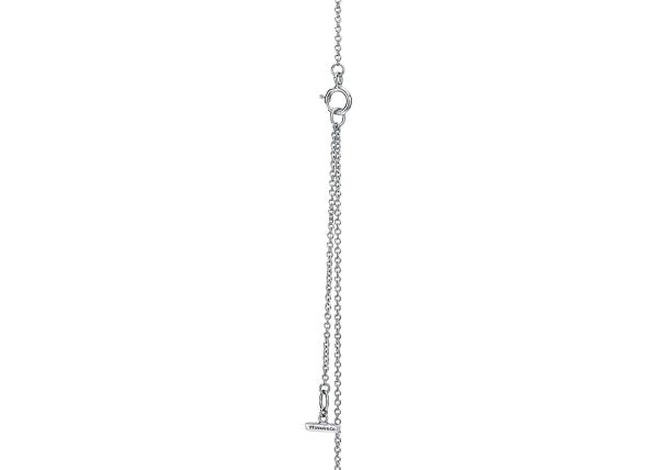 18k White Gold Diamond And Turquoise Circle Pendant with 16-18inch Chain