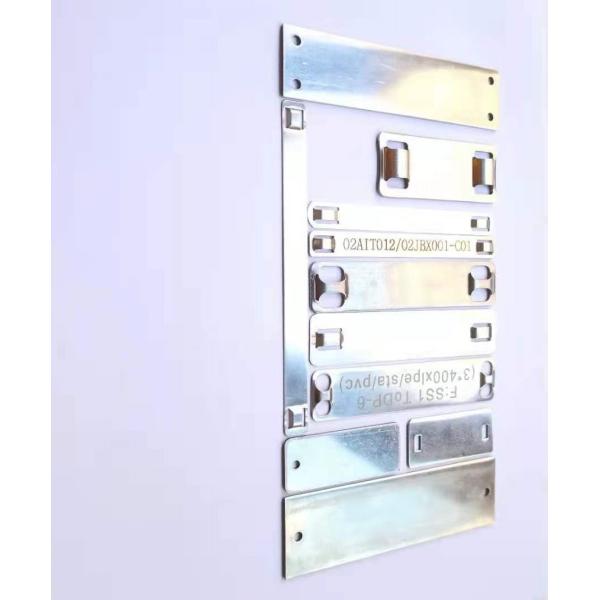 OEM Aluminum Cable Marker Plate Brushed Tag Stainless Steel Number Plate