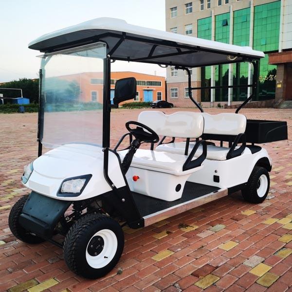 Customizable color 4-seater EV lithium lead aic battery golf buggy cart rainproof curtain for hotel farm garden club