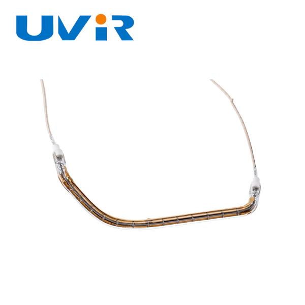 3D Contoured Gold Reflector Infrared Heating Element Tube with 150-6000W Power for Plastic Welding