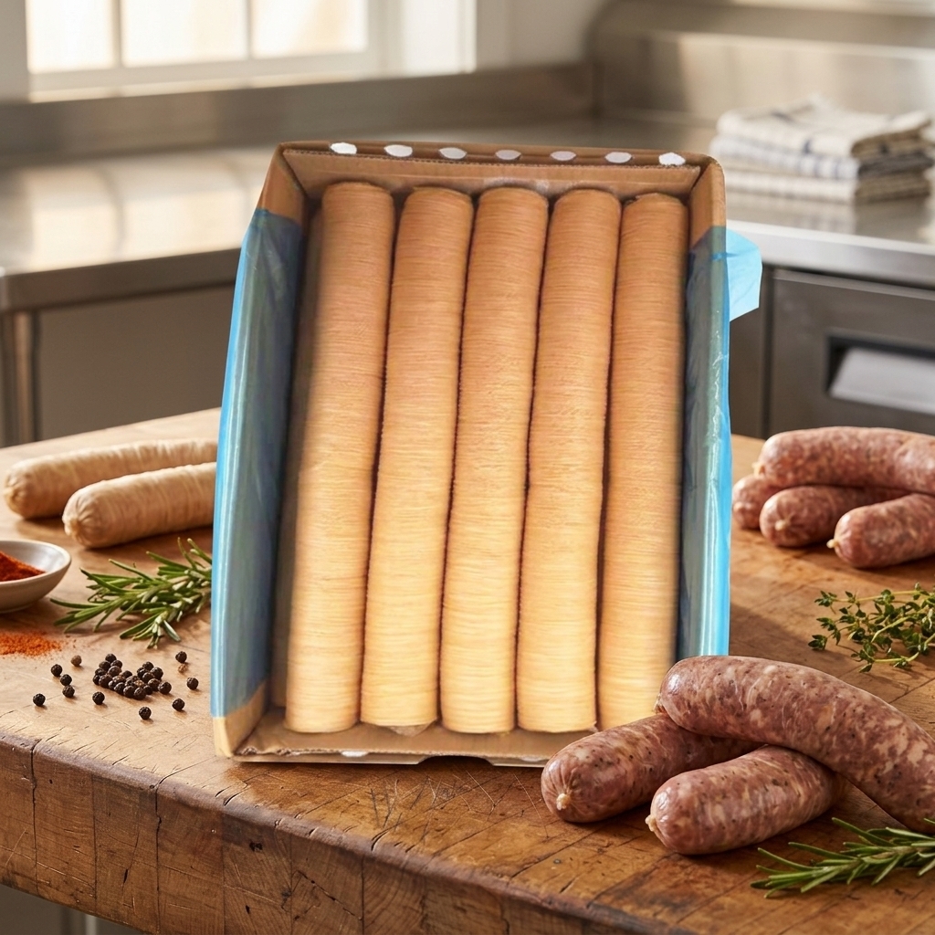 Wholesale Food Grade HALAL Edible Uniform Size Collagen Casings For Sausages