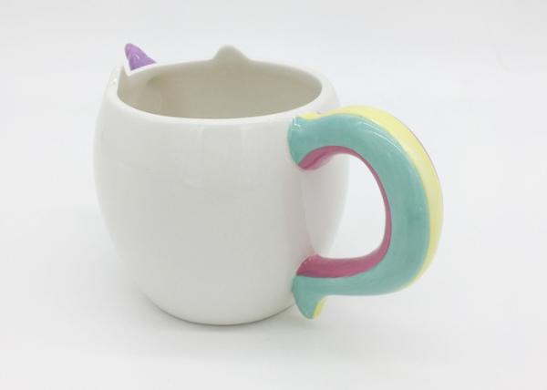 500ml Capacity Ceramic Unicorn Mug , Dolomite Handmade Stoneware Coffee Mugs