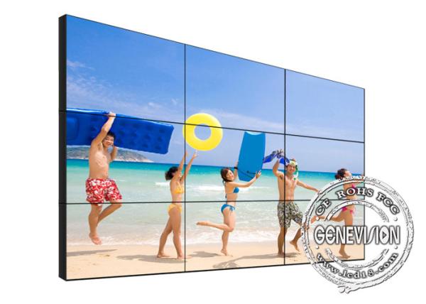 Signage fixado na parede 46 55 de 500 Digitas das lêndeas 3*3 moldura interna original da exposição 3.5MM